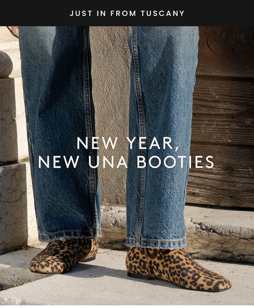 —Just in from Tuscany—  New Year, New Una Booties 