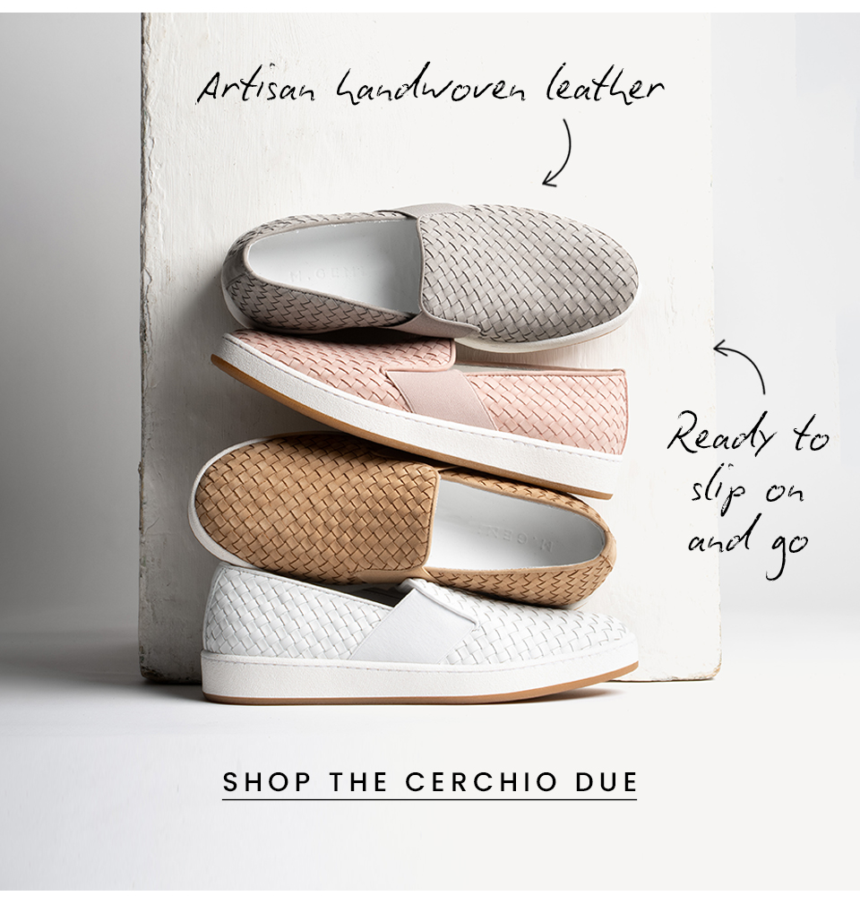 Ready to slip on and go Artisan handwoven leather  < Shop The Carchio Due > 