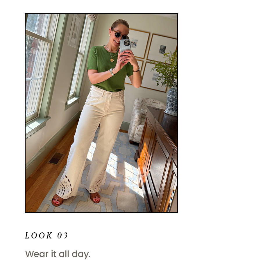 Look 3: Wear it all day.