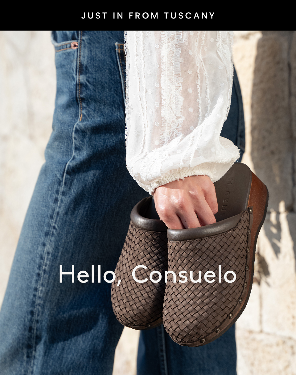 —Just in from Tuscany—  Hello, Consuelo 