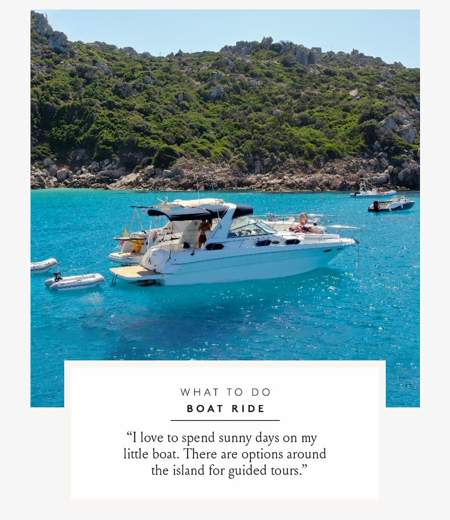 What to Do Boat Ride | “I love to spend sunny days on my little boat. There are options around the island for guided tours.”