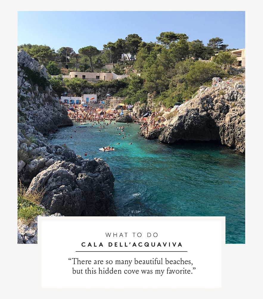 What to Do Cala dell’Acquaviva | “There are so many beautiful beaches, but this hidden cove was my favorite.” 