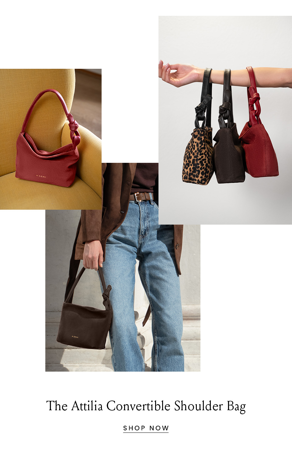 The Attilia Convertible Shoulder Bag < Shop Now >