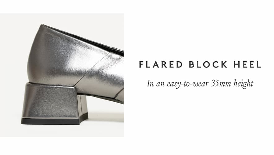 Flared Block Heel