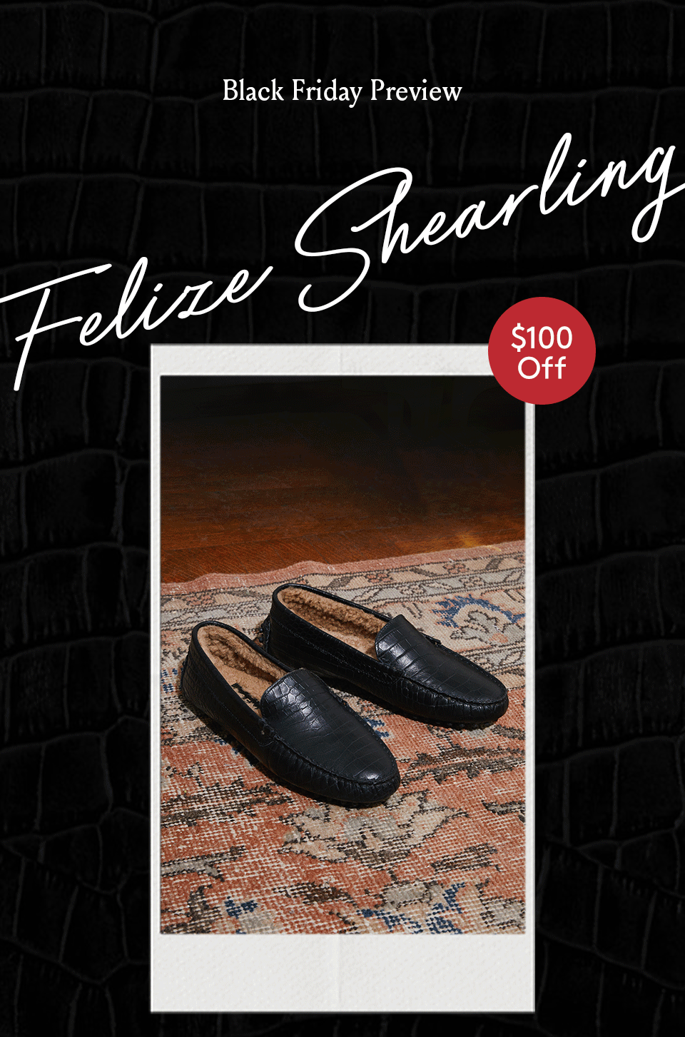 —Black Friday Preview—  The Felize Shearling $100 Off*