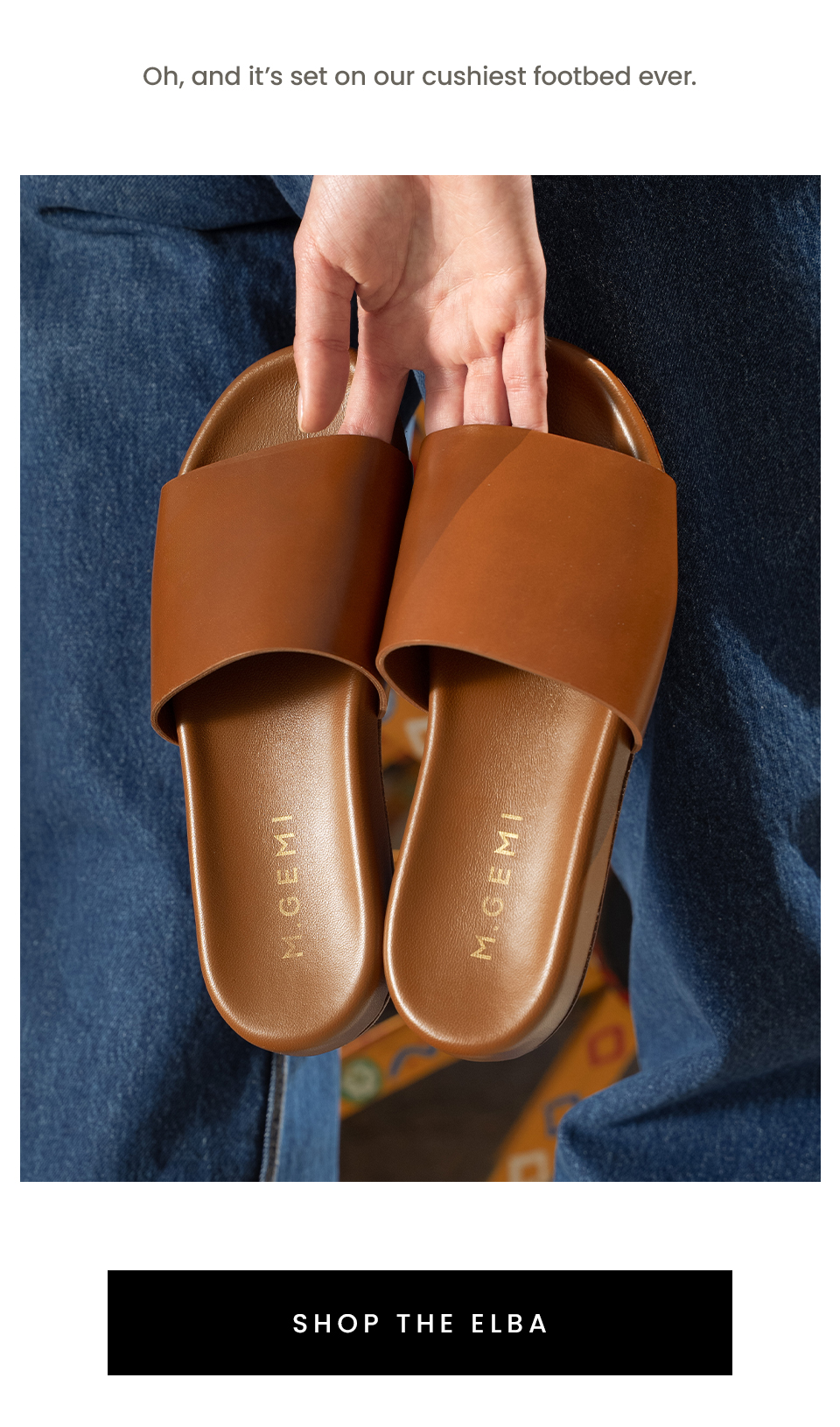 Oh, and it’s set on our cushiest footbed ever. < Shop The Elba > 