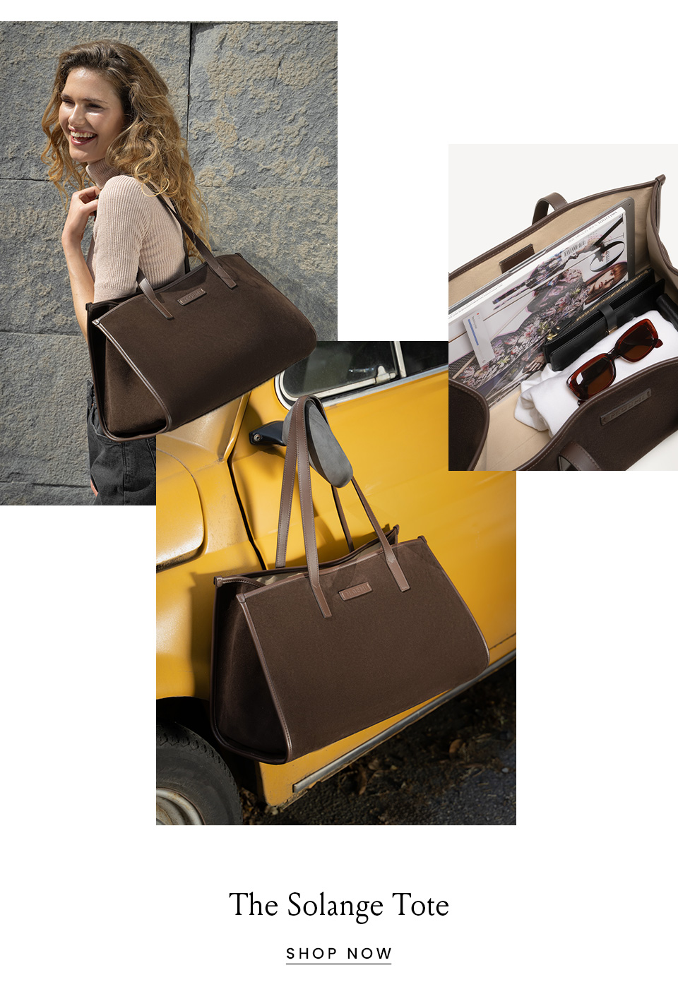 The Solange Tote < Shop Now > 