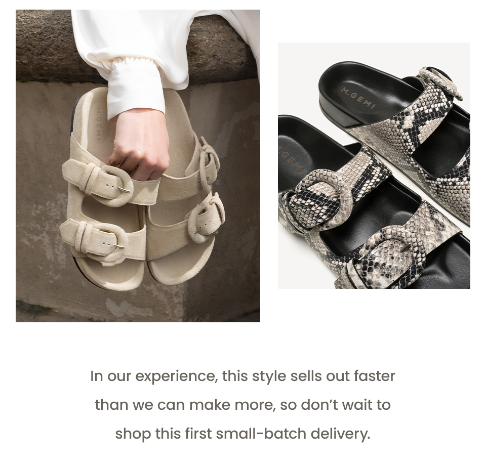 In our experience, this style sells out faster than we can make more, so don’t wait to shop this first small-batch delivery. 