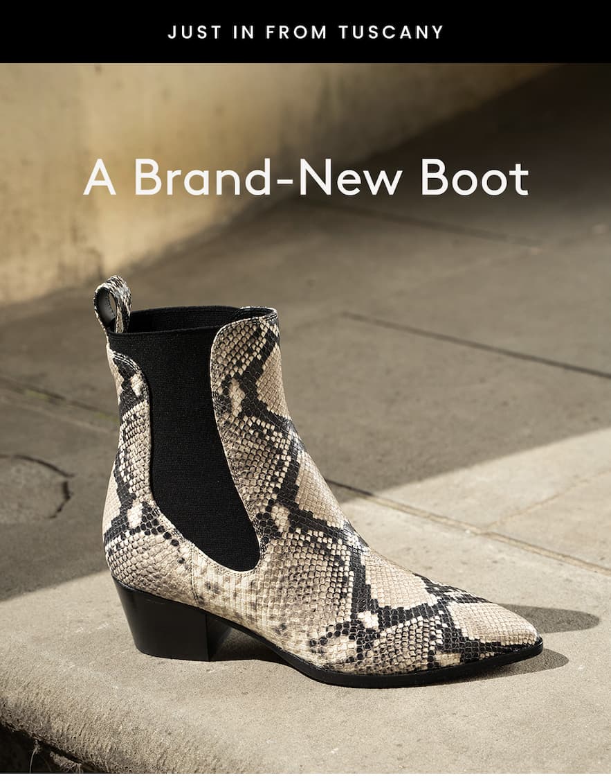 —Just in from Tuscany—  A Brand-New Boot