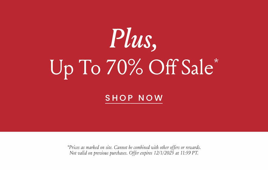 Plus, Up To 70% Off Sale* <Shop Markdowns> 