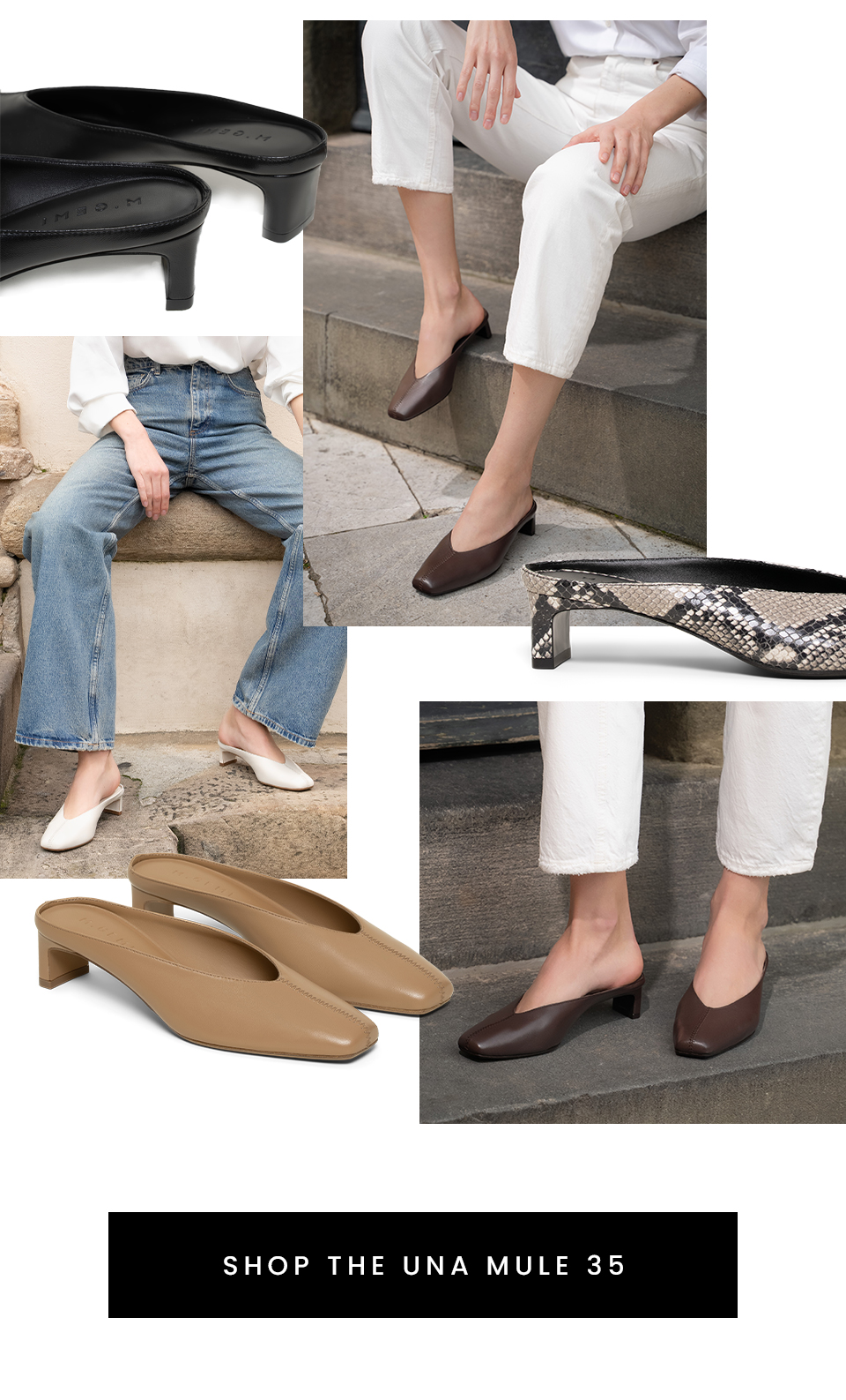 < Shop The Una Mule 35 > 