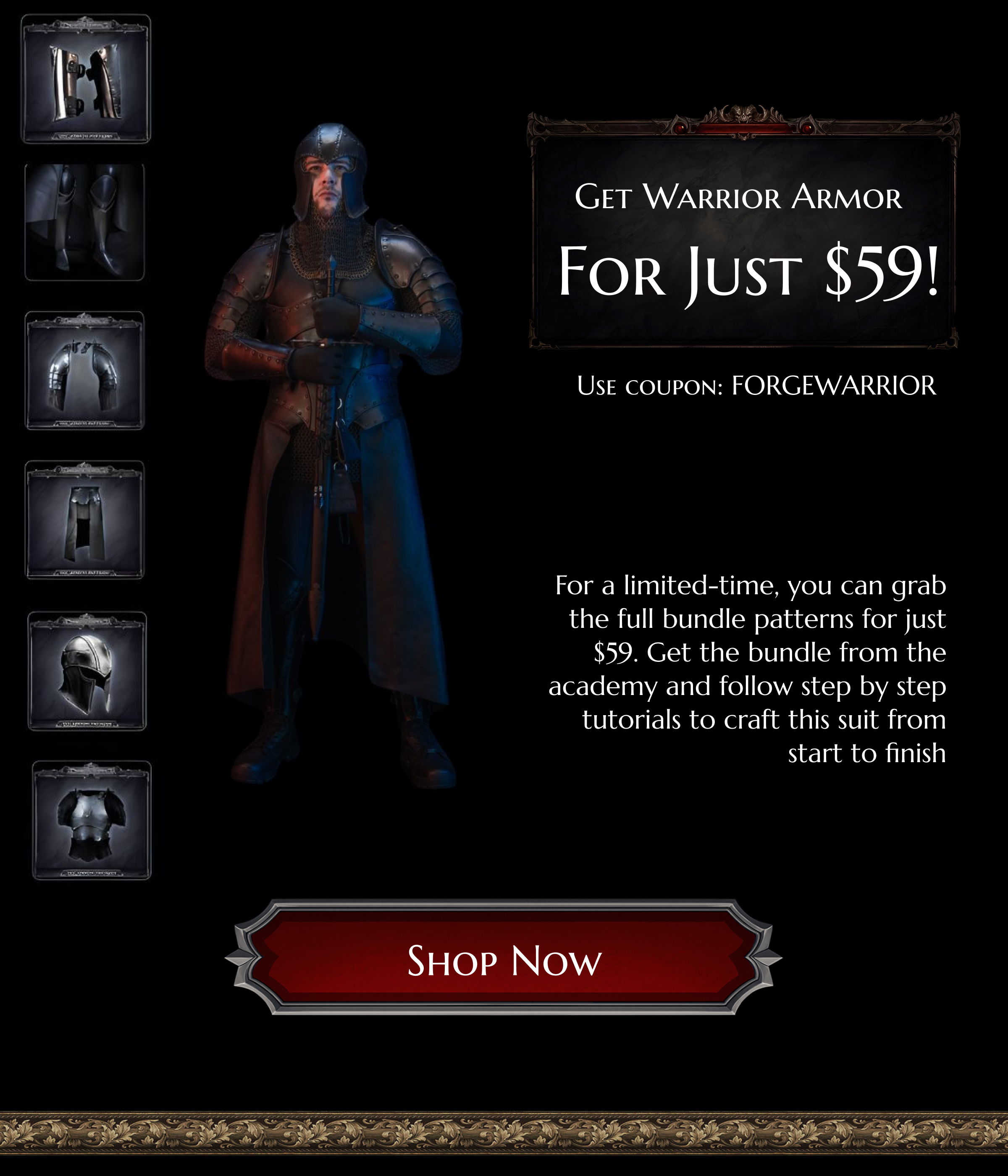 https://princearmoryacademy.com/product/warrior-armor-bundle/