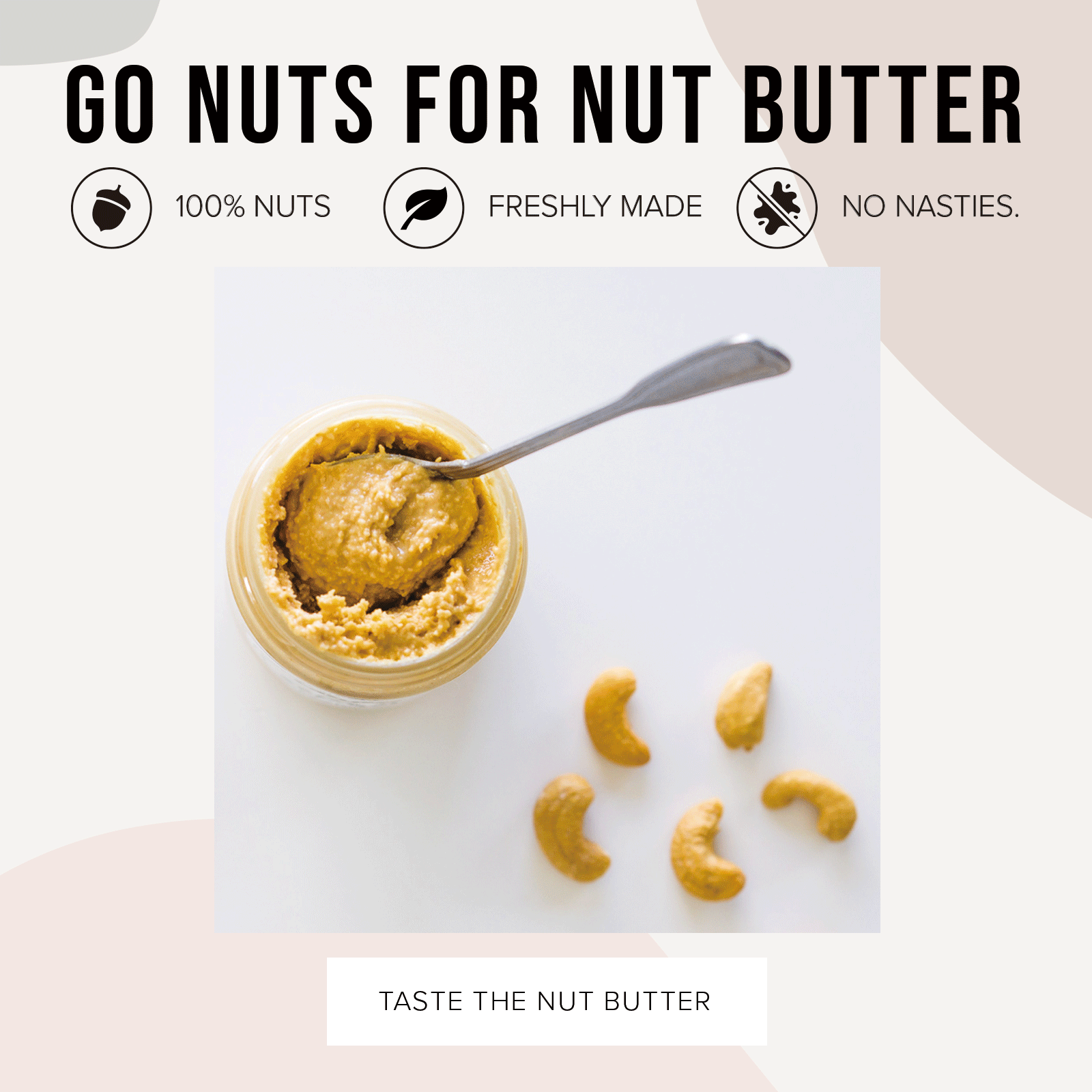 Want to taste FRESHLY MADE NUT BUTTERS? 🥜 Naked Foods