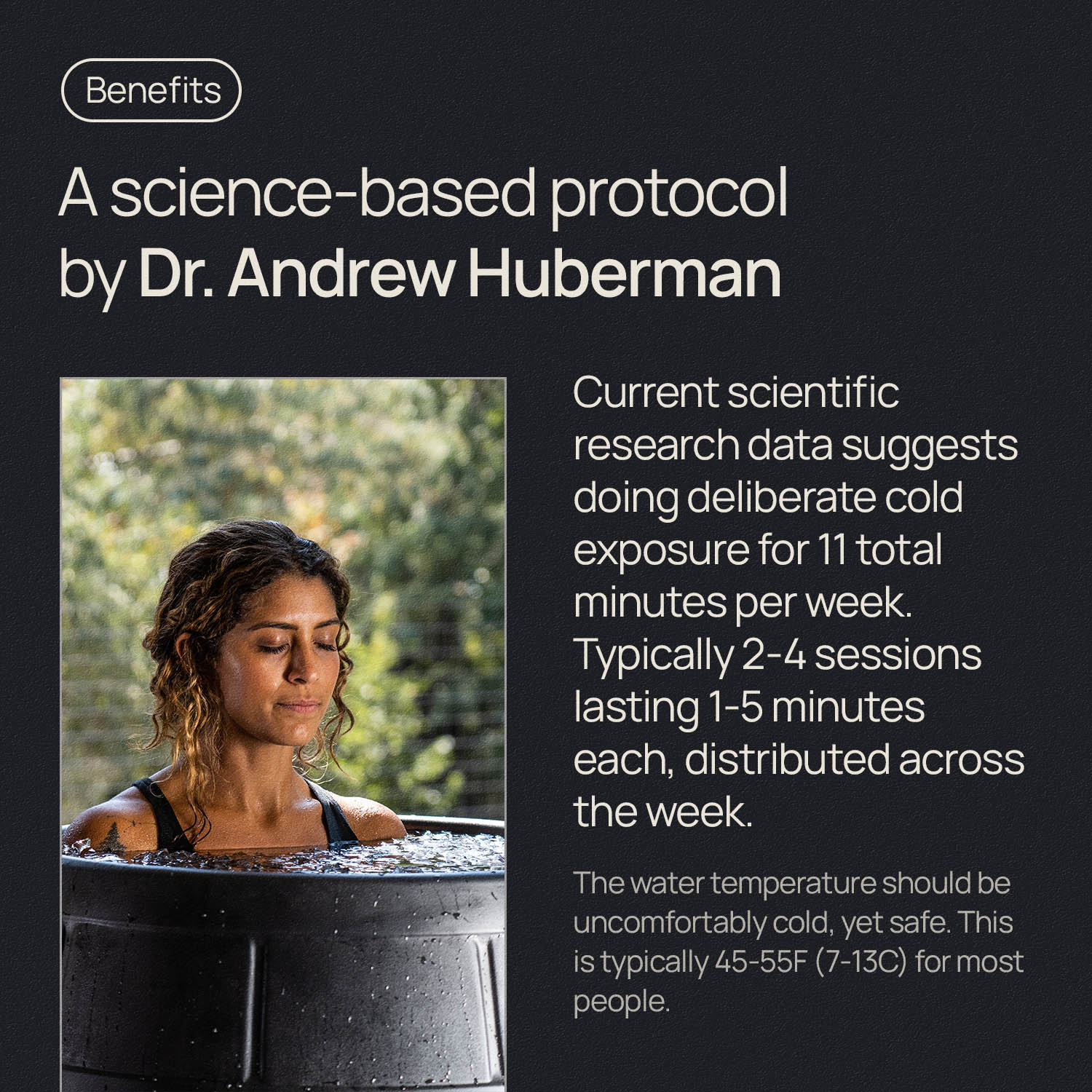 A sciencebased cold therapy protocol by Dr. Andrew Huberman The Ice