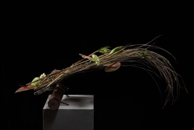 Horizontal design by Mark Pampling displaying dynamic balance.