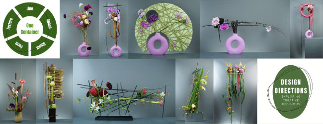 Floral Designs by Mark Pampling for Flower Thinking courses.