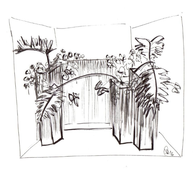 Sketch by Mark Pampling