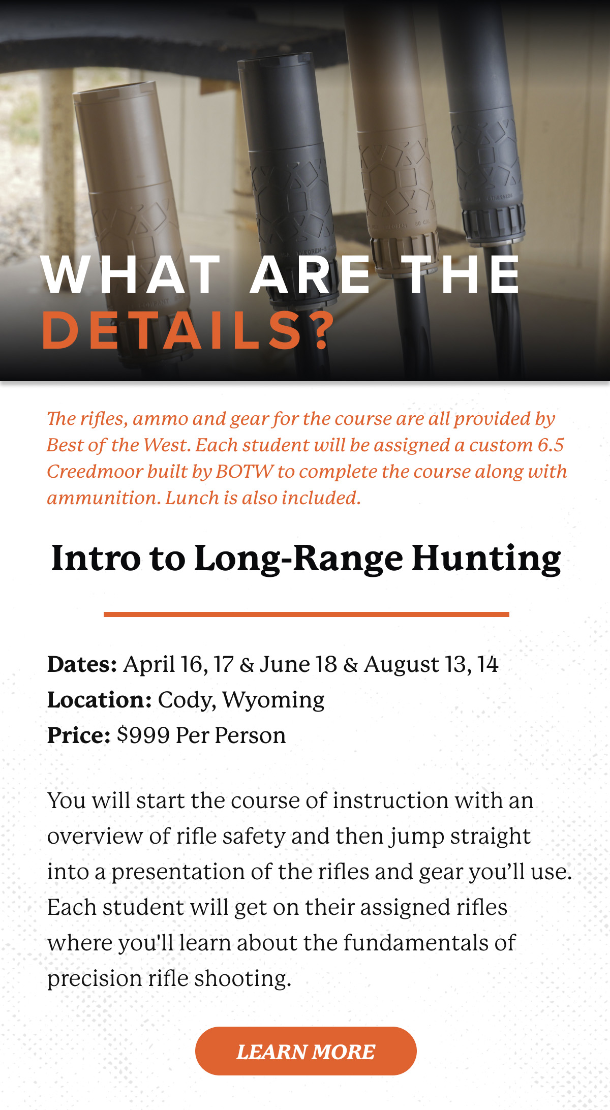 Intro to Long-Range Hunting Course