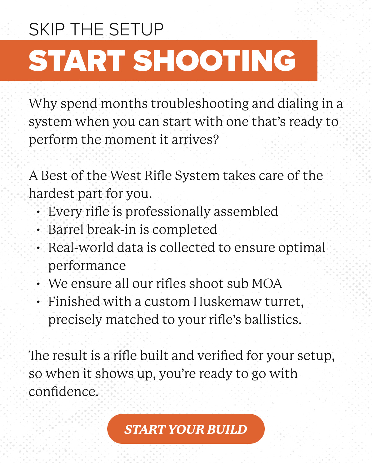 Call Us to Start Your Build Now!