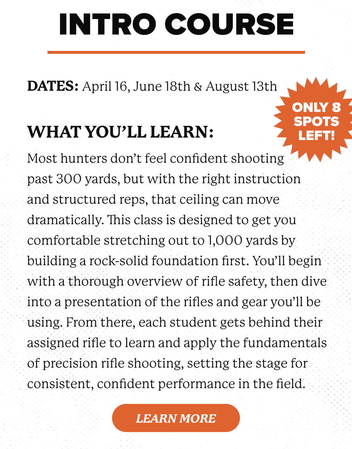 Learn More About the Intro Course