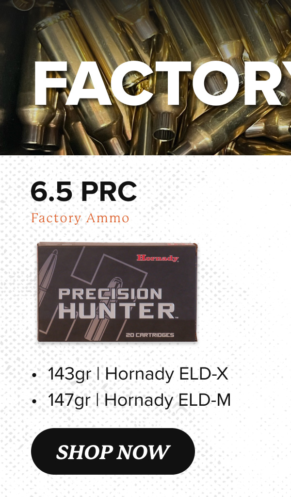 Shop 6.5 PRC Ammo