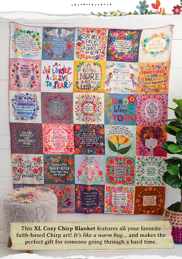 Our NEW Chirp Blanket is a blessing! Natural Life