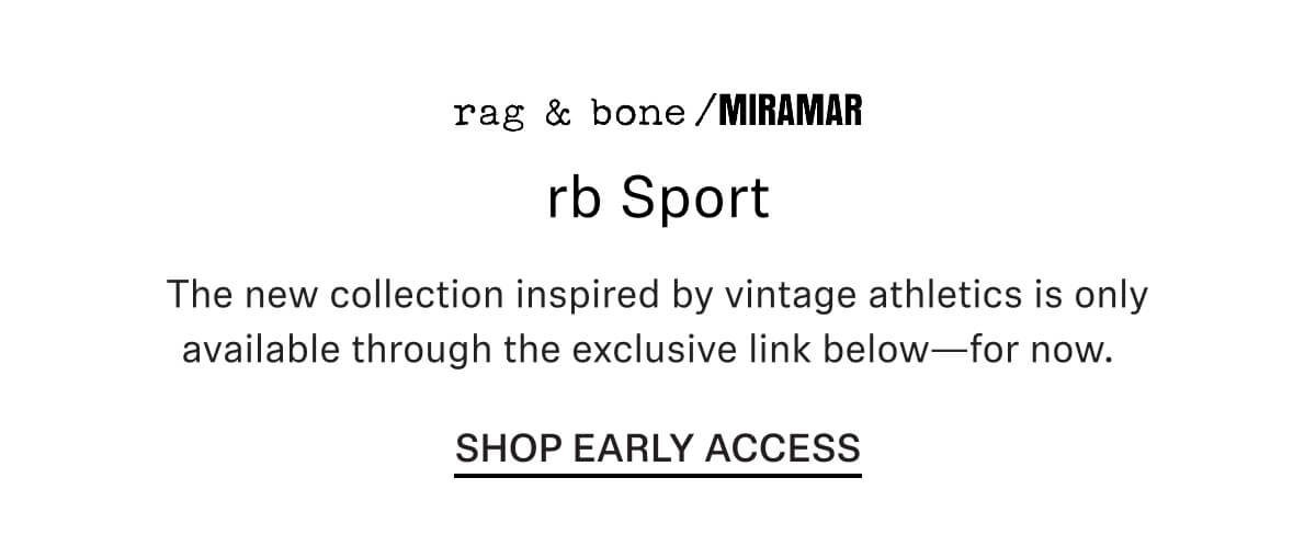 The new collection inspired by vintage athletics is only available through the exclusive link below—for now.