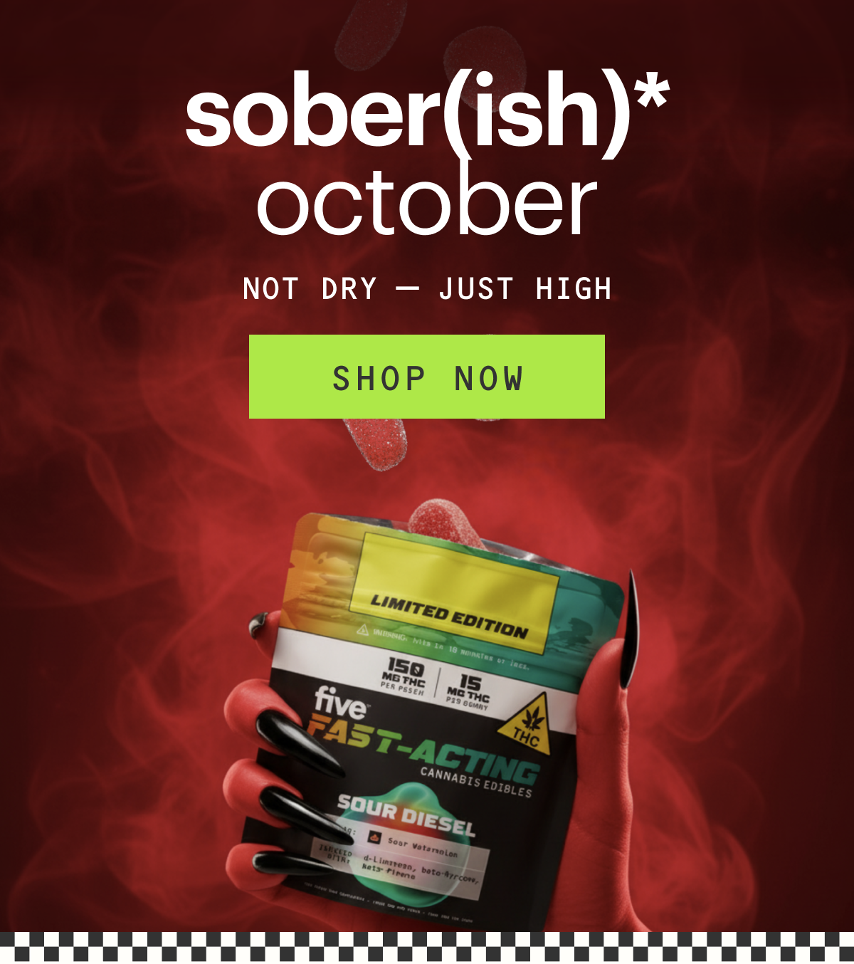 sober(ish) october. not dry — just high