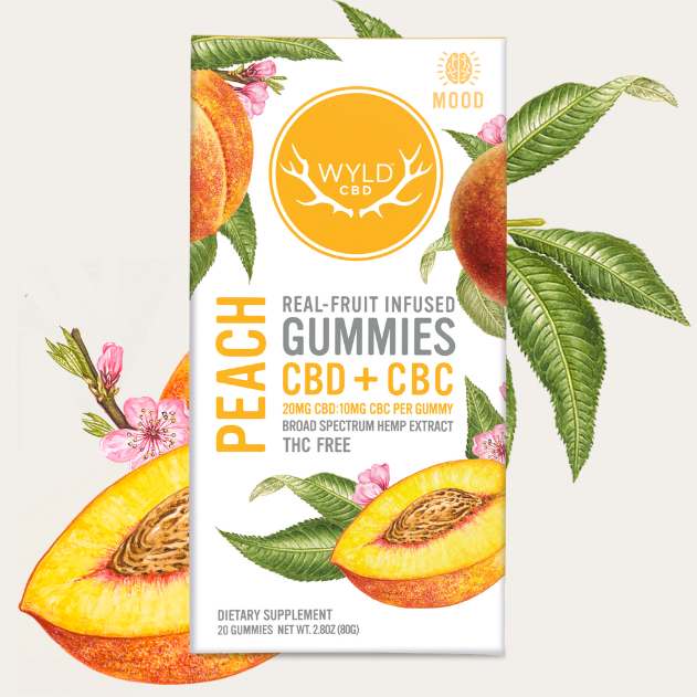 WYLD CBD Peach gummies