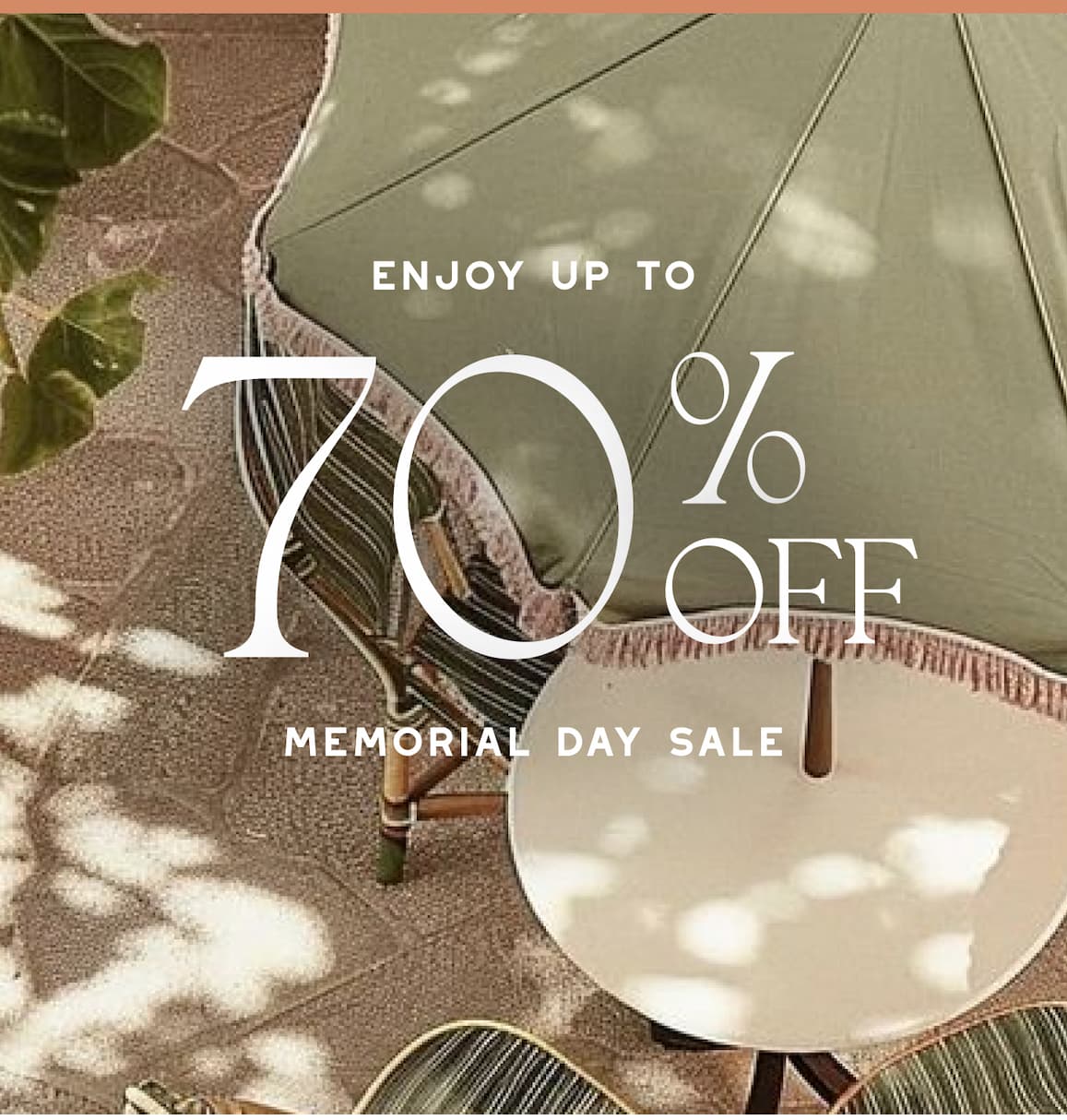 Enjoy up to 70% OFF