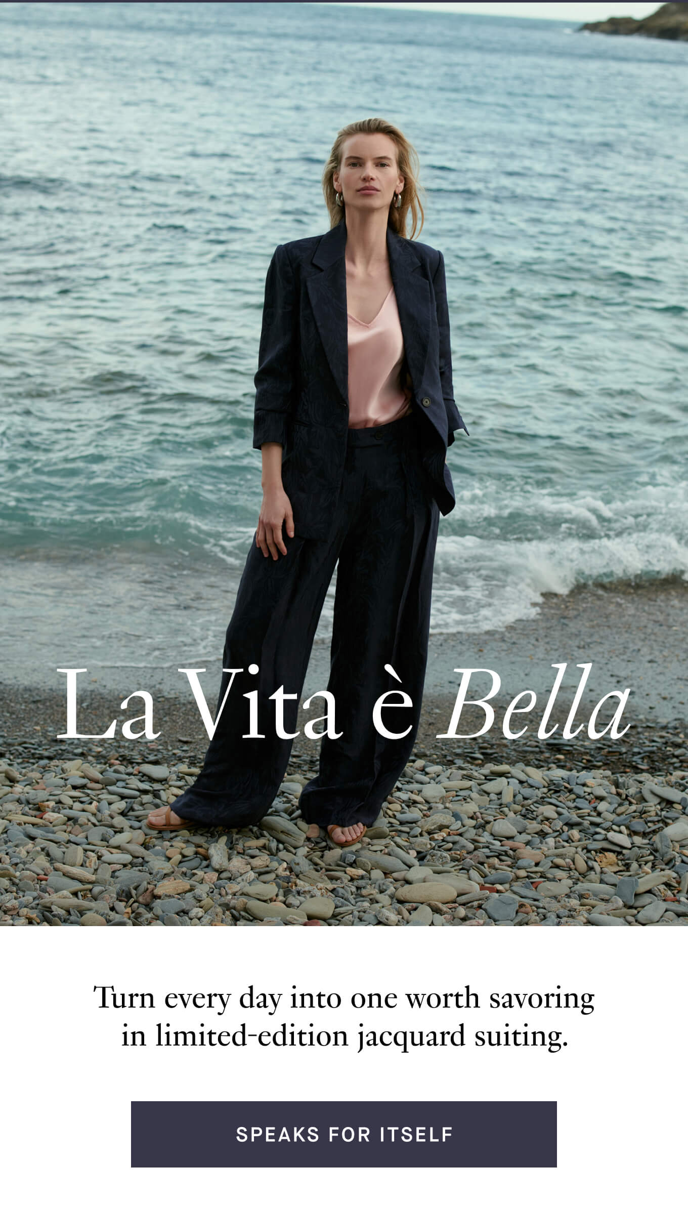 Turn every day into one worth savoring in limited-edition jacquard suiting. 