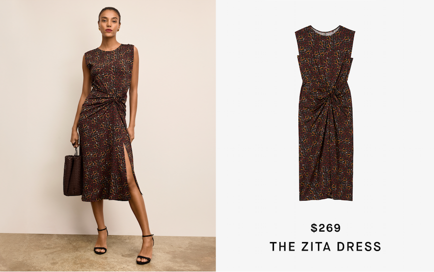 The Zita Dress - Printed Jersey