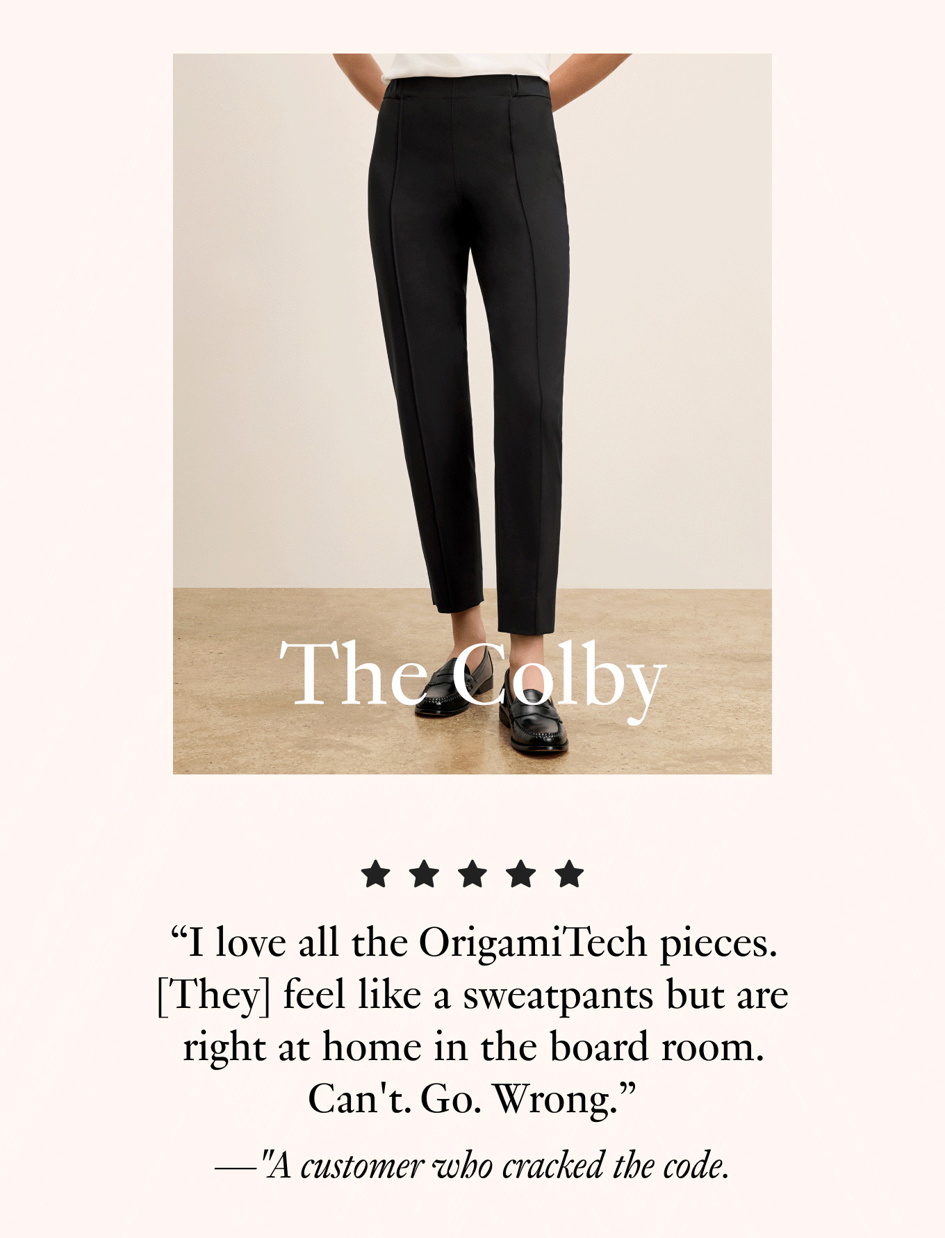 "I love all the OrigamiTech pieces."