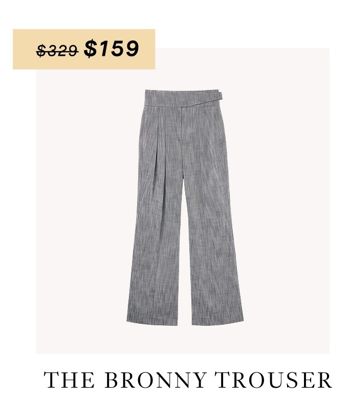 The Bronny Cummerbund Trouser - Porto Weave