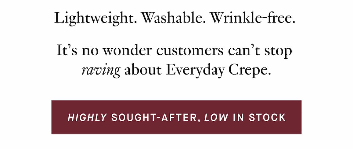 Highly sought-after, low in stock