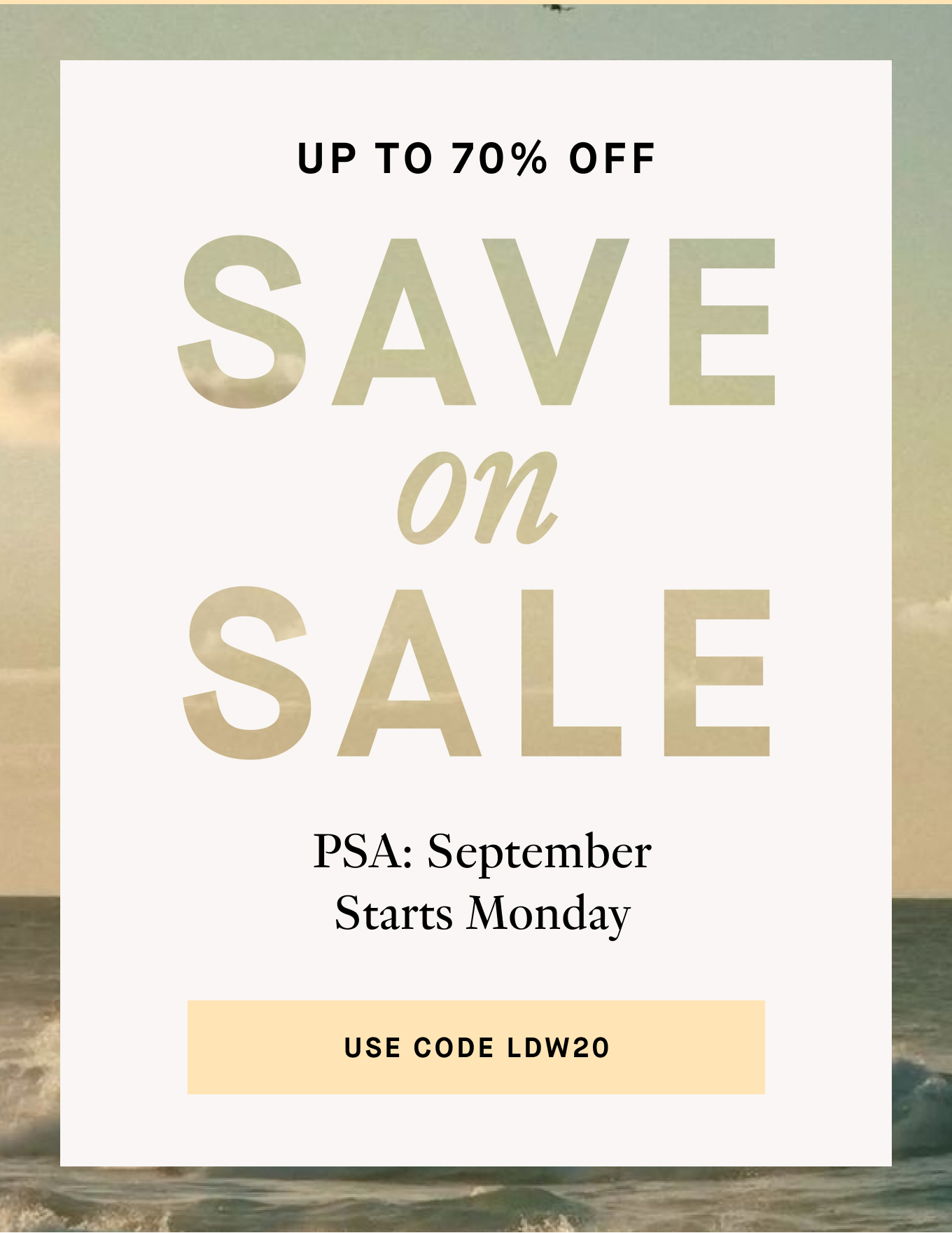 Save on Sale