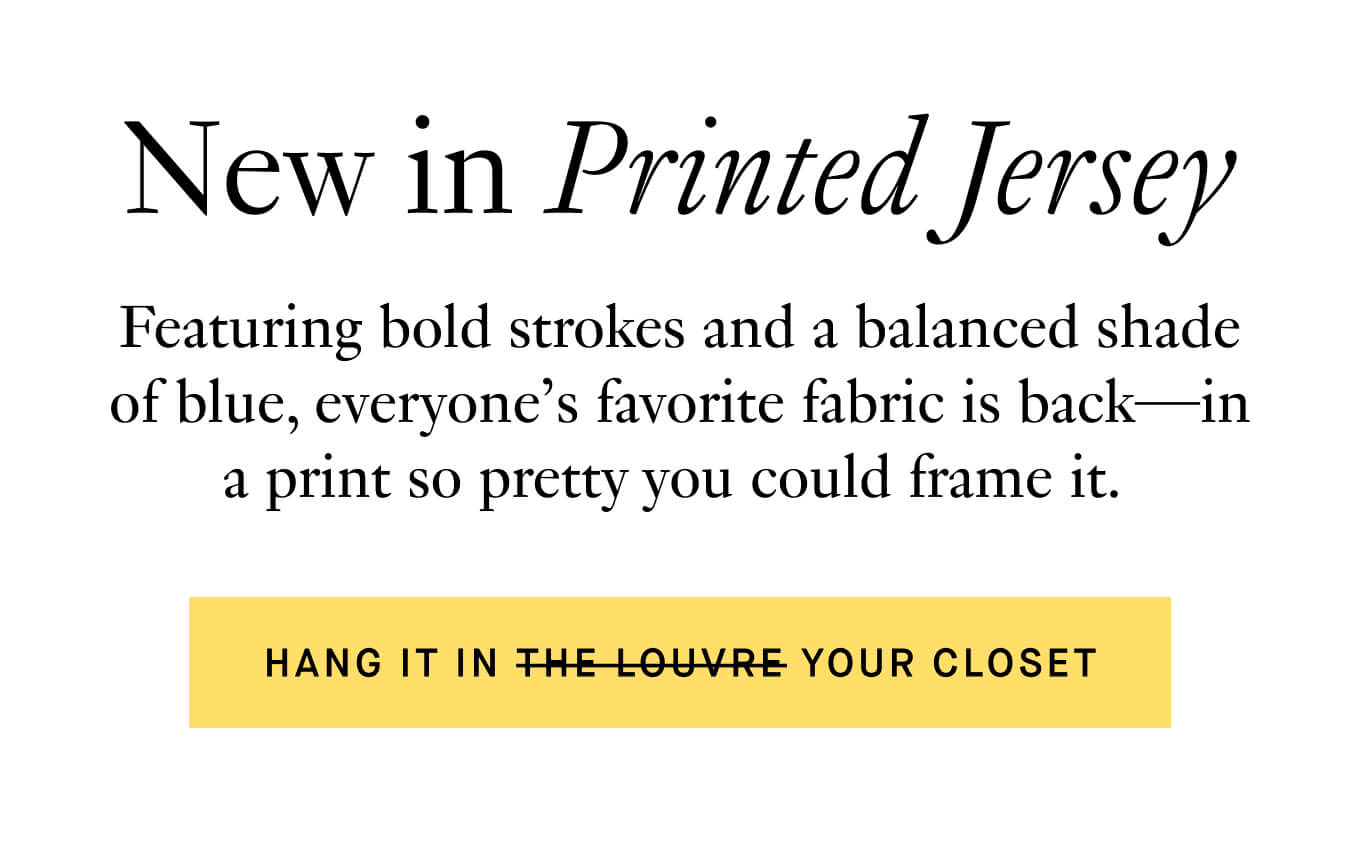 New in Printed Jersey