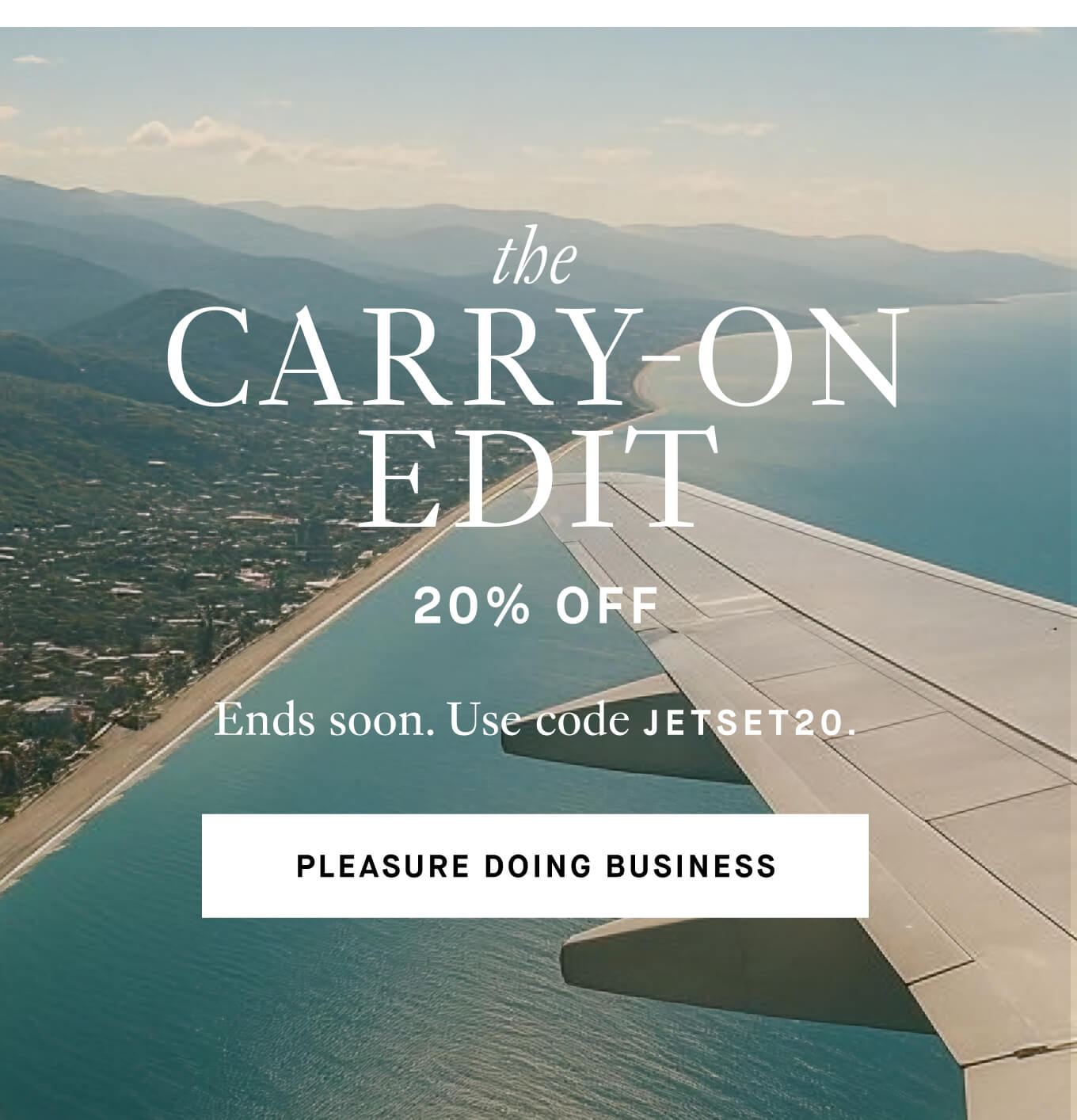 The Carry-On Edit | 20% OFF | Ends Soon | Use code JETSET20