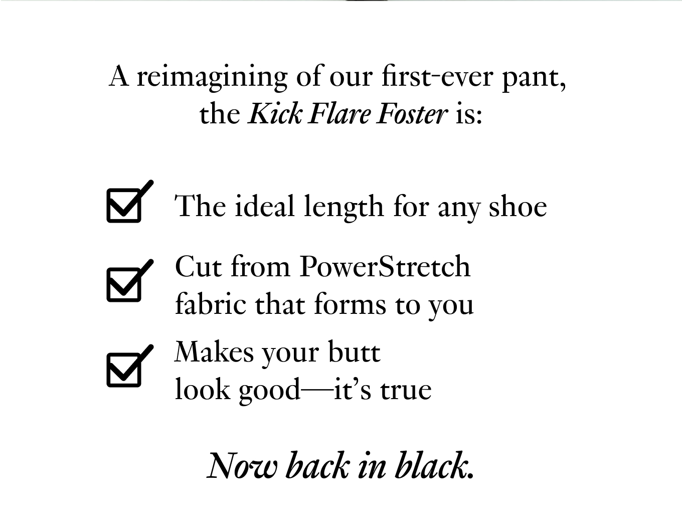 kick flare foster