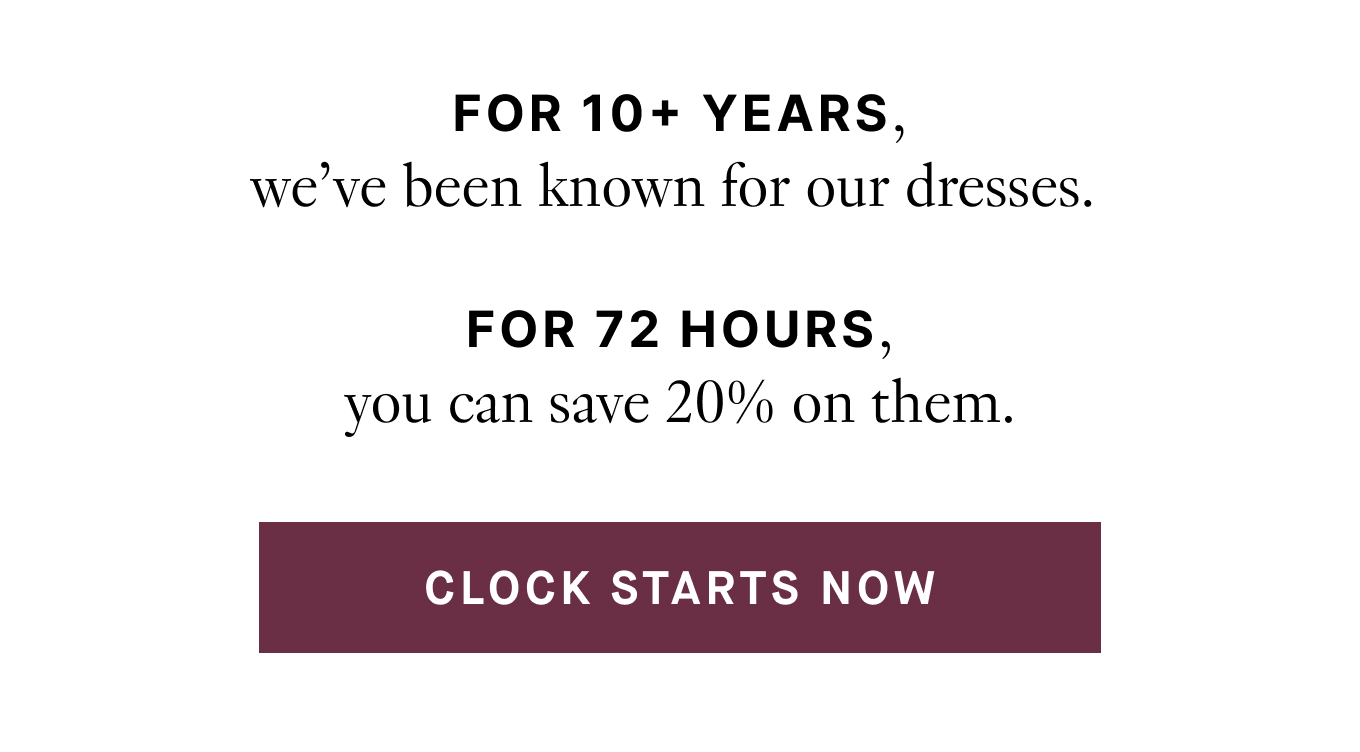 Clock Starts now