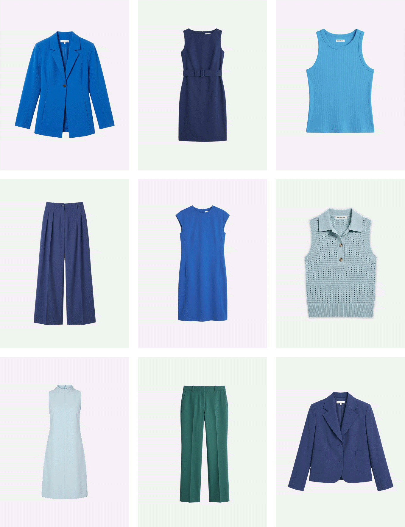 From elegant ice blue to moody navy. 