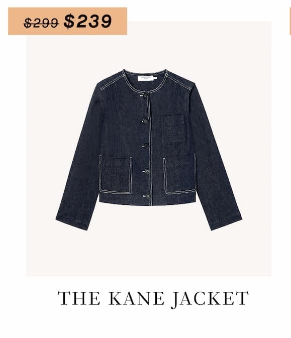 The Kane Cropped Jacket - Stretch Denim