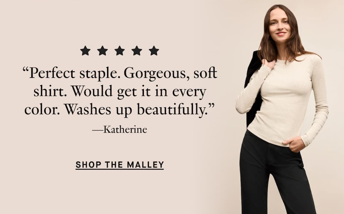 The Malley Fitted Tee - Organic Ribbed Pima Cotton