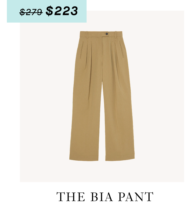 The Bia Pleated Trouser - Air Twill