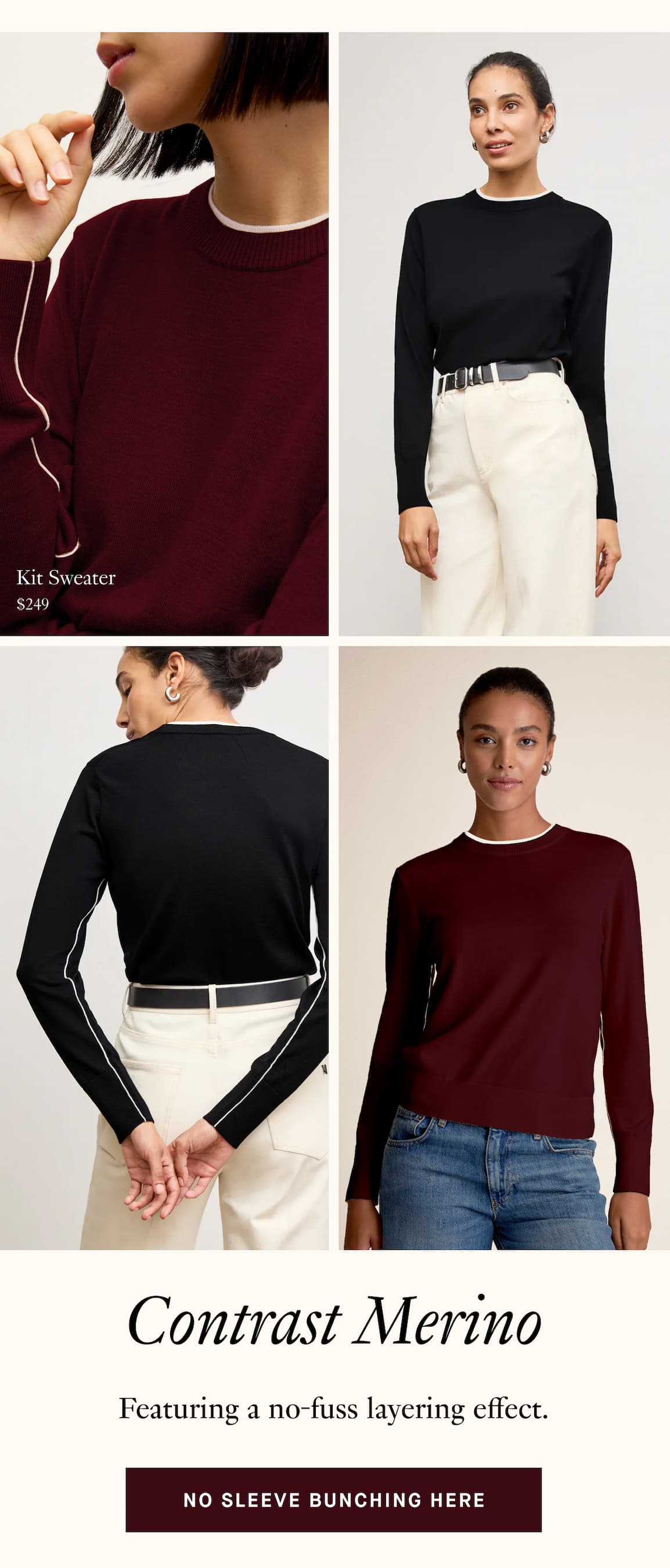 No Sleeve Bunching Here 