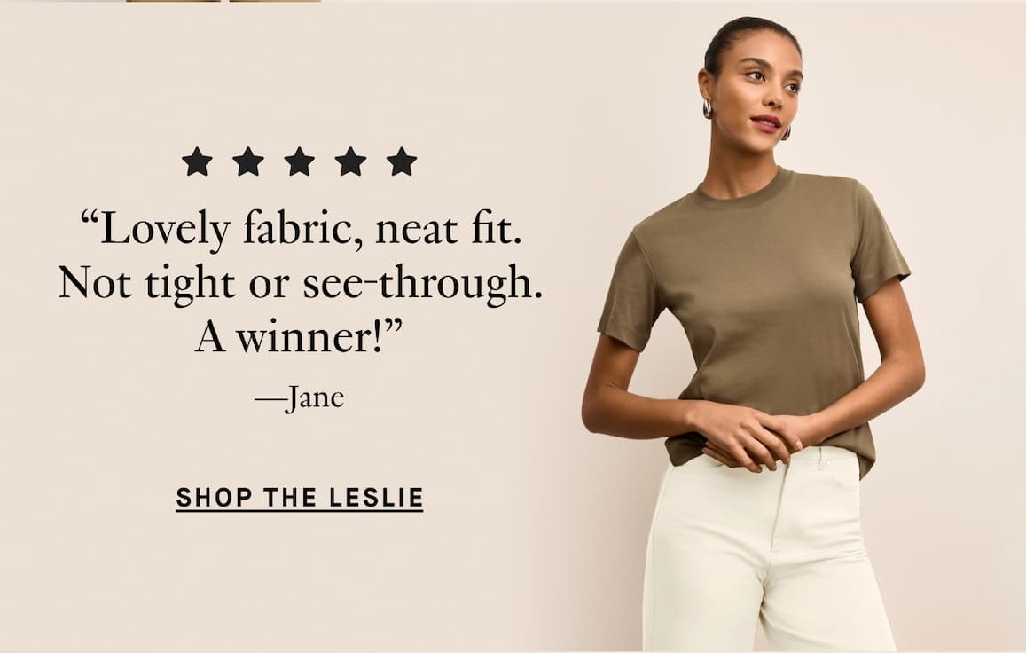 The Leslie Classic T-Shirt - Organic Pima Cotton