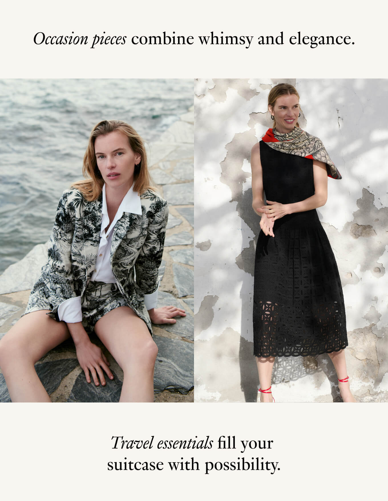 Travel essentials fill your suitcase with possibility.