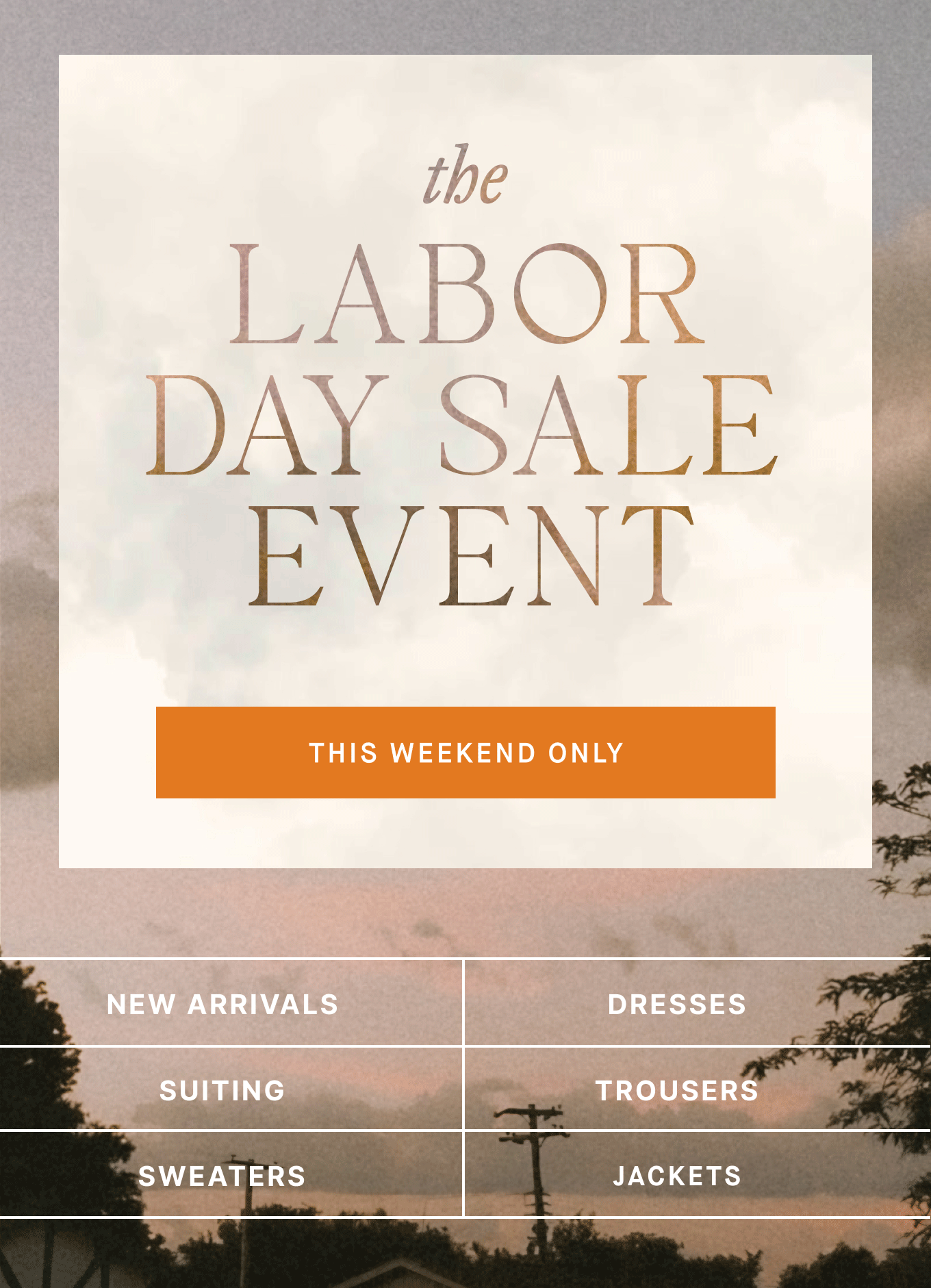 The Labor Day Sale Event