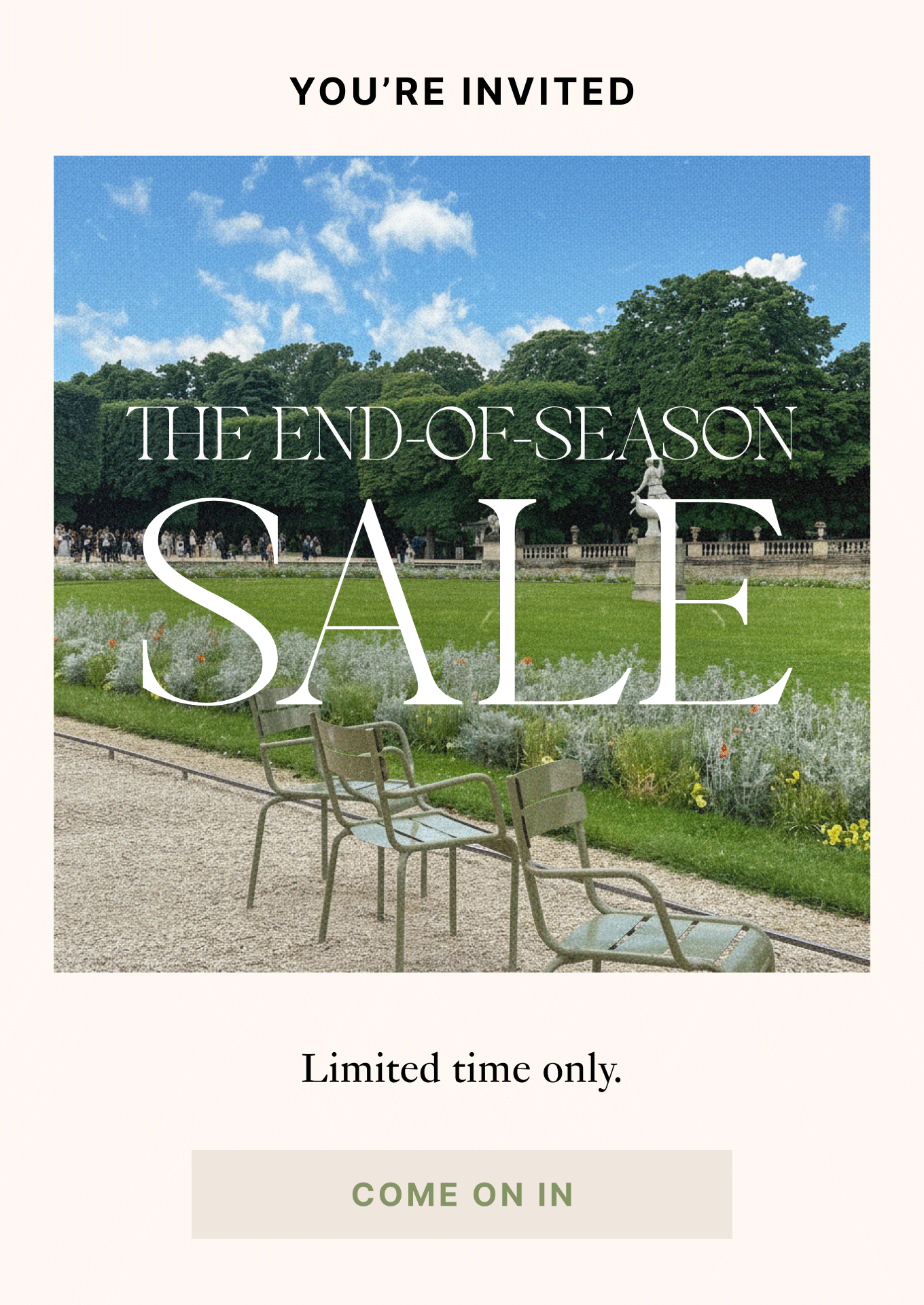Shop The End of Season Sale