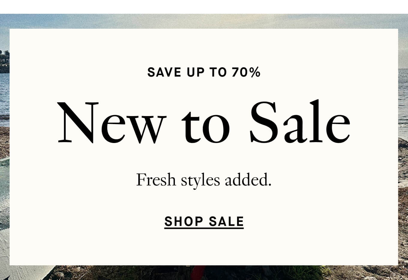 New to Sale | Shop up to 70% OFF